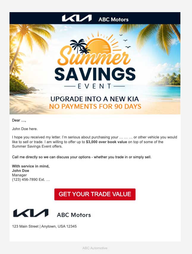 Email 3 — Lease specials, Day +10