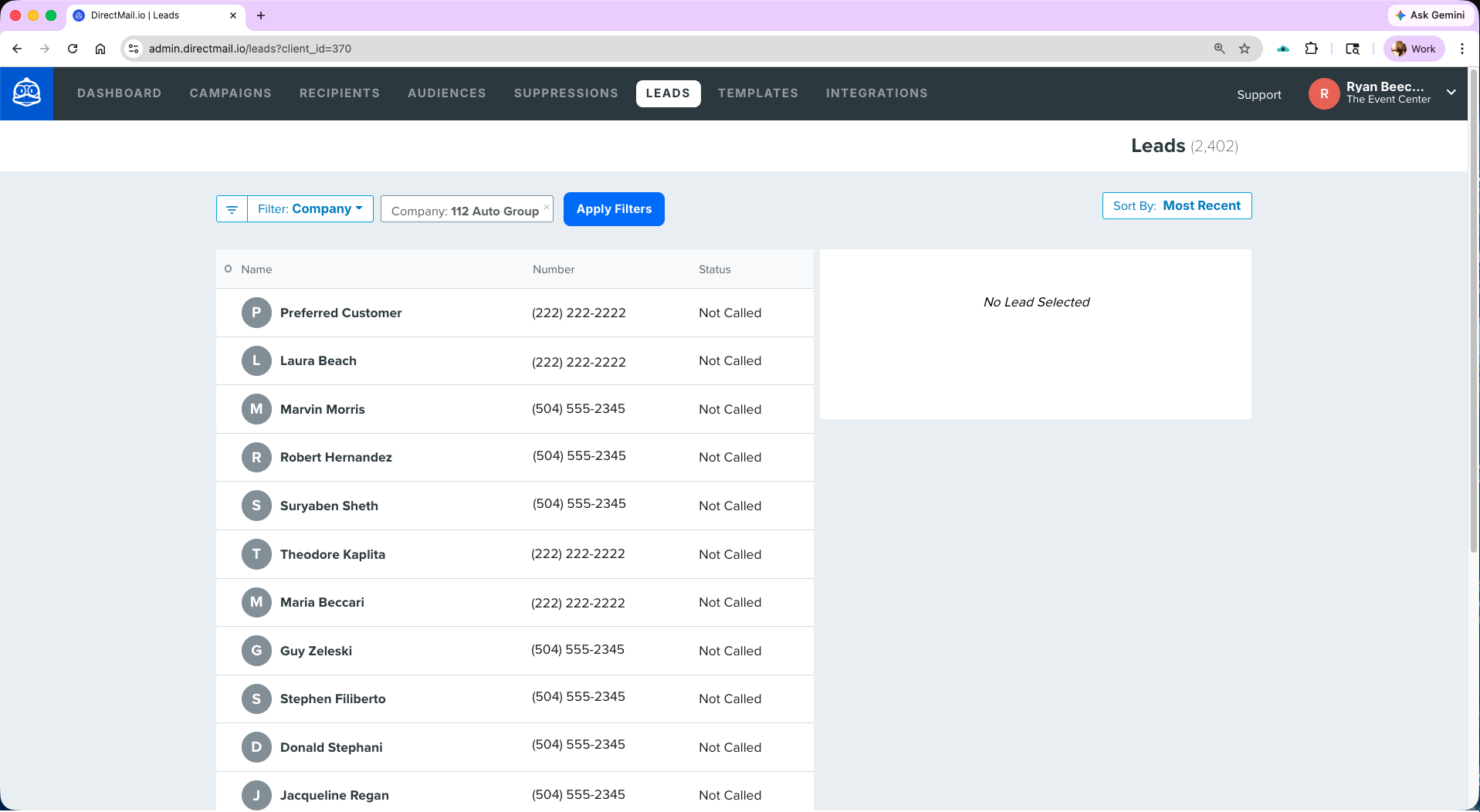 Leads Tracker