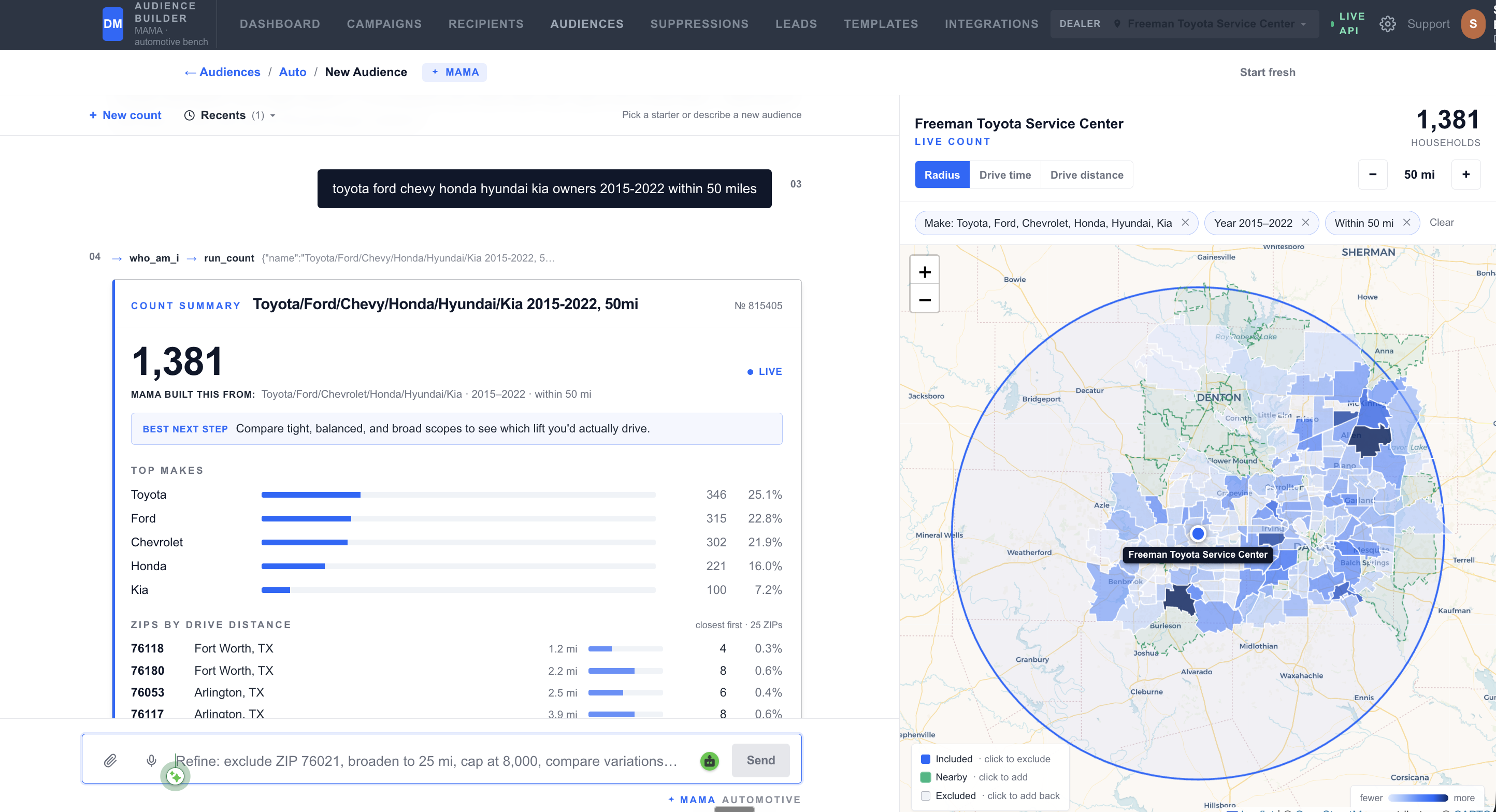 MAMA AI Audience Builder — Marketing Box
